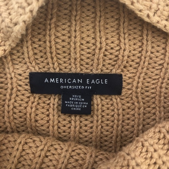 American Eagle Mustard Knit Sweater Pullover XS - Picture 6 of 8